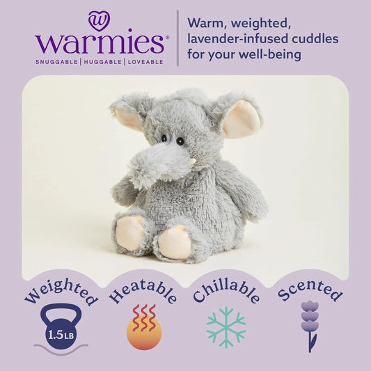 13” Gray Penguin Stuffed Animal, Microwavable Heated Plushies and Weighted Soft Plush Toys