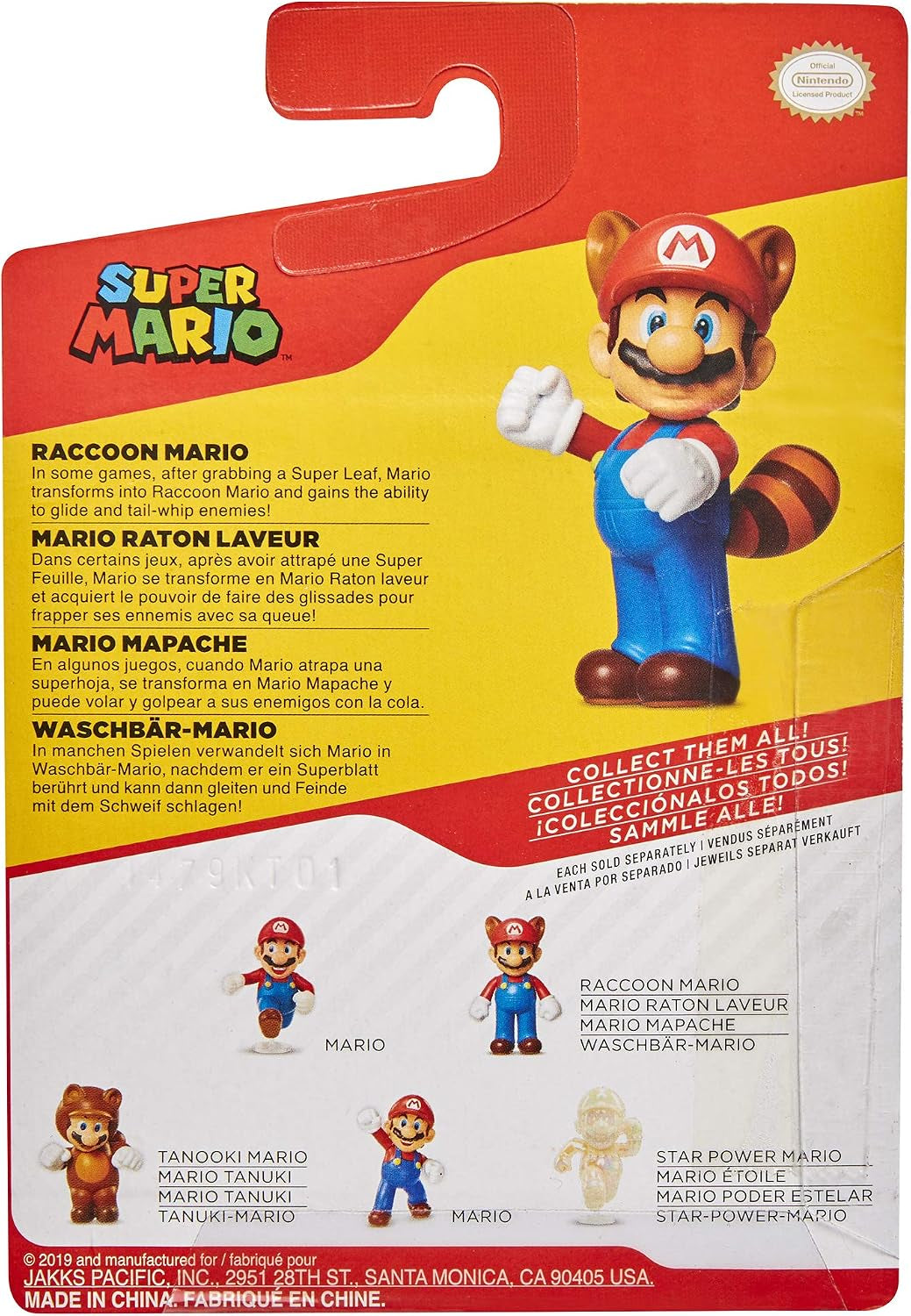 Racoon Mario 2.5" Collectible Toy Action Figure