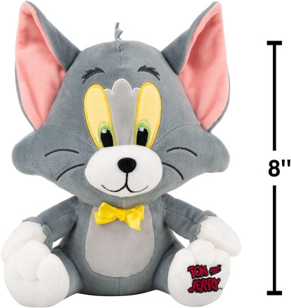 Warner Bros. Discovery Tom and Jerry, 8-Inch Tom Plush - Super-Soft and Huggable Plush Toy - Official Licensed Plush - for All Ages