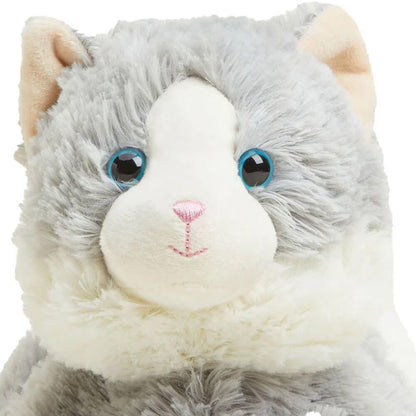 CPCAT4 Microwavable French Lavender Scented Plush Gray Cat