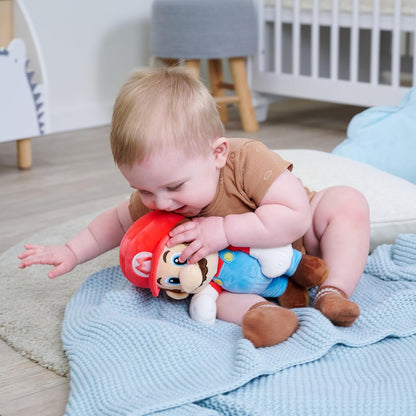 Toys My Mario Baby Plush Toy for Infants Soft 10-Inch Mario Cuddly Toy for Babies & Toddlers, Fully Embroidered