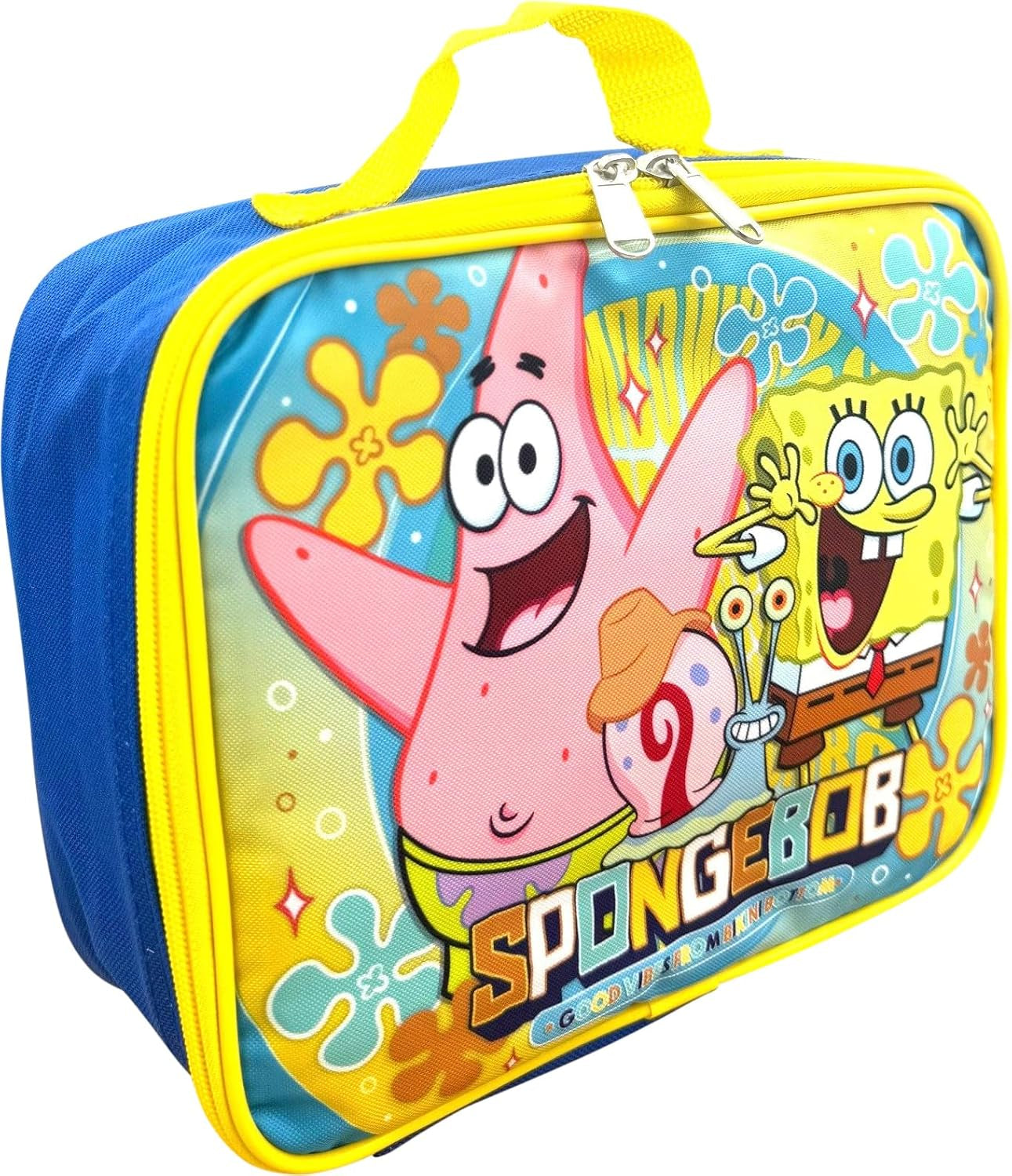 Spongebob Squarepants Lunch Bag with Patrick – Insulated Kids Lunch Tote – Durable & Easy-Clean – School or Travel