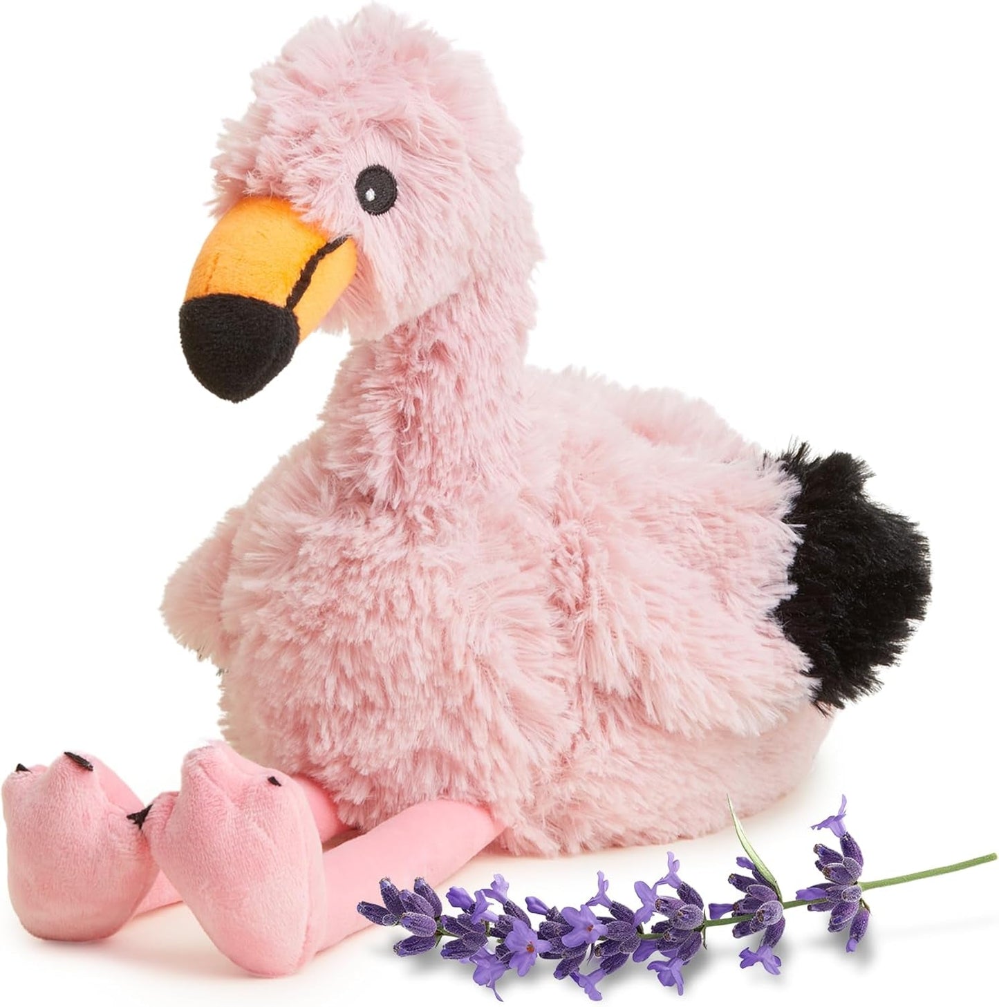 Microwavable & Weighted Stuffed Animals, Flamingo - Heatable Plush, Stuffed Animal Heating Pad, Lavender Scented Plush for Cozy Snuggles, for Adults & Children (Boys, Girls, Babies & Toddlers)