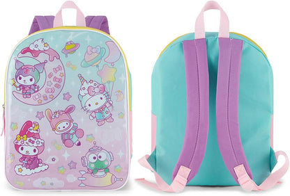 Hello Kitty and Friends Backpack for Girls - 15" Cute Kids Bookbag | Hello Kitty Toddler Backpack with Padded Straps & Large Zip Compartment