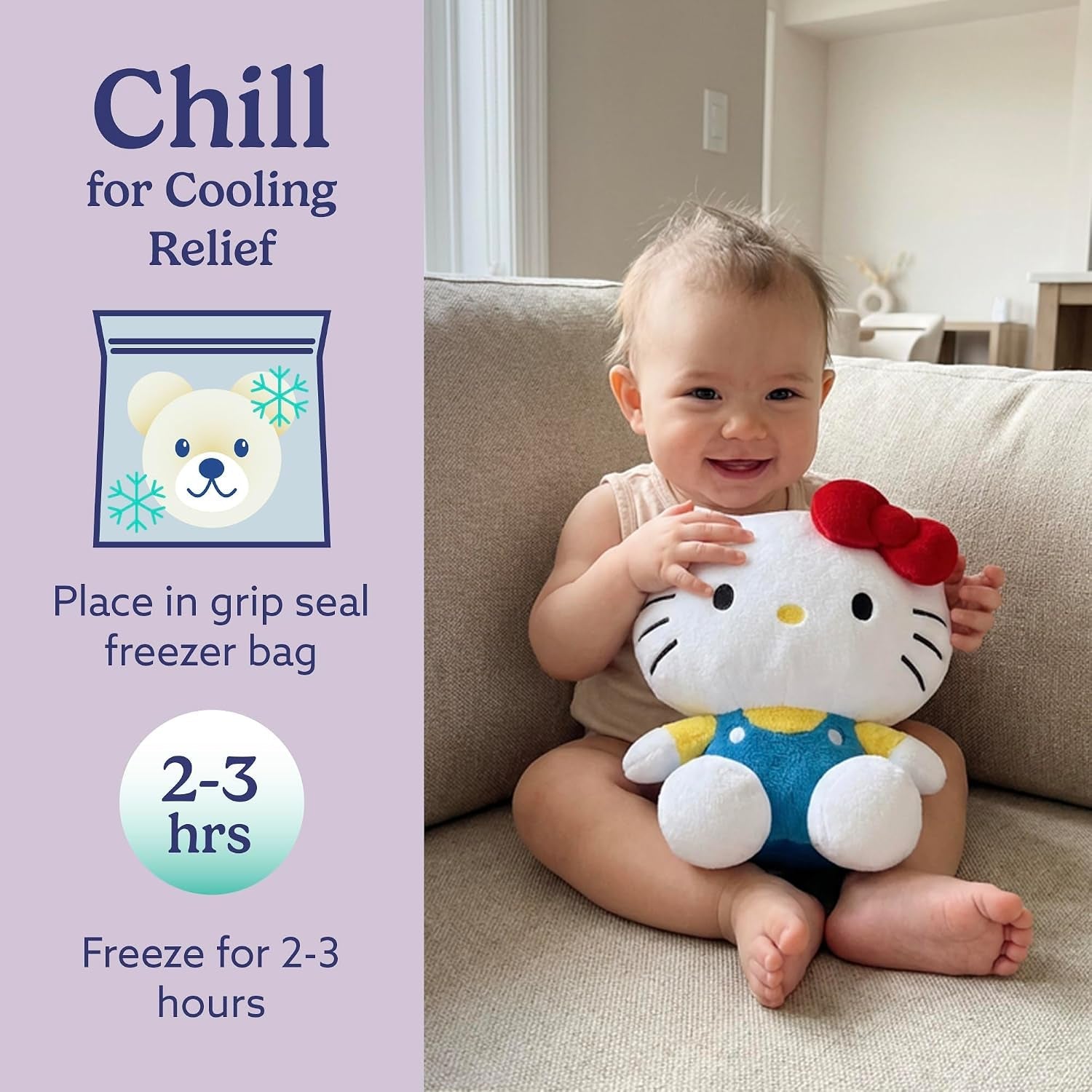 X Hello Kitty - Microwavable & Weighted Stuffed Animals, Hello Kitty - Heated Stuffed Animal Plushie for Warmth & Comfort - Scented Soft Plush Toys for Adults & Children (Boys & Girls)