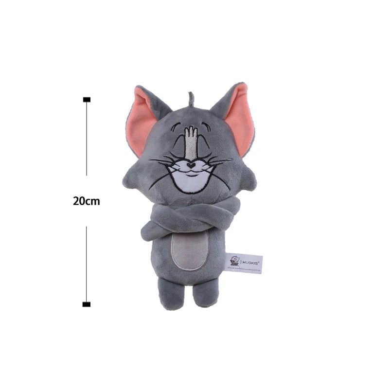 Anime Tom and Jerry Plush Toy Cartoon Movie Figures Cat Mouse Cute Plushies Stuffed Animal Doll Toys for Kids Gift Free Shipping