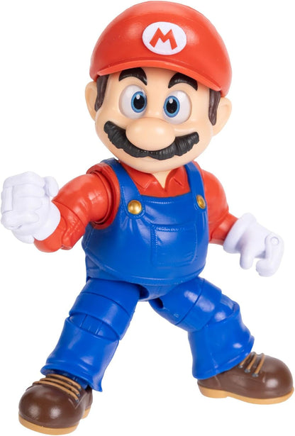 The Super Mario Galaxy Movie 5” Action Figures Series 1 – Mario Figure with Yellow Glow-In-The Dark Luma Star Accessory - Premium Details 22 Points of Articulation