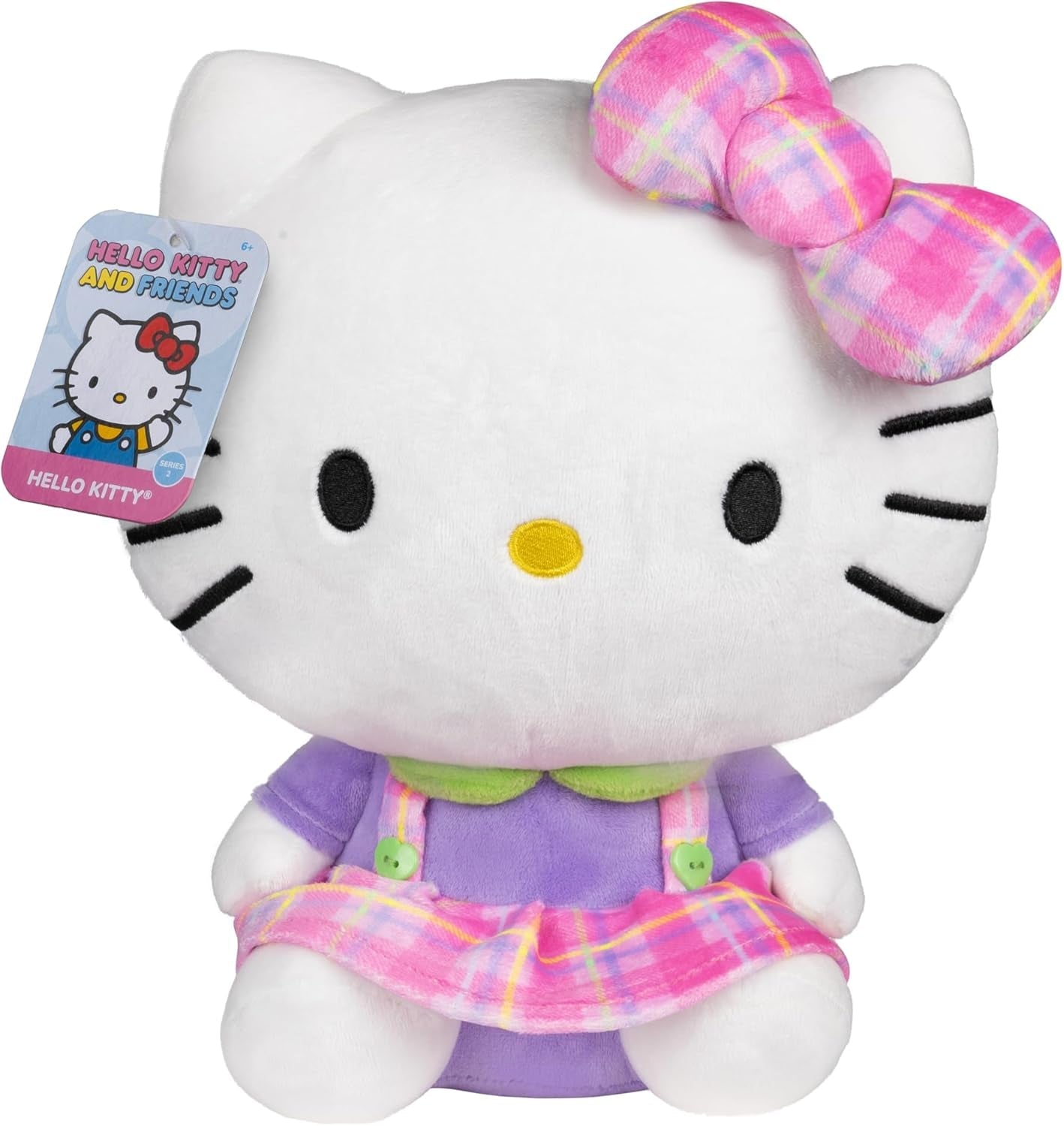 Hello Kitty and Friends, 12-Inch Hello Kitty Neon Plush - Officially Licensed Sanrio Product from  - Ages 6+