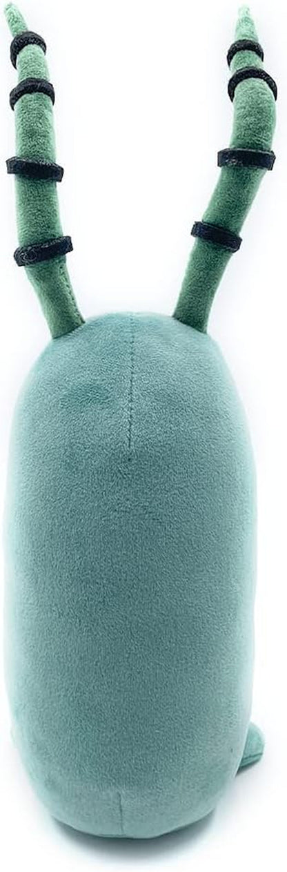 Plankton Sitting Plush 9" Inch, Spongebob Official Licensed Stuffed Plushie, Plankton the Chum Bucket from Spongebob Squarepants
