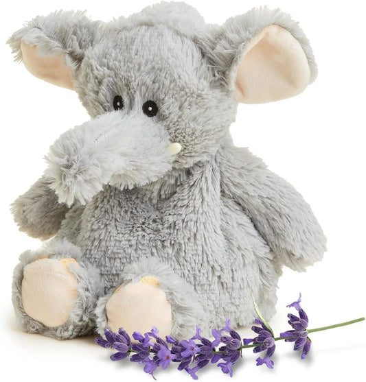 13” Gray Penguin Stuffed Animal, Microwavable Heated Plushies and Weighted Soft Plush Toys