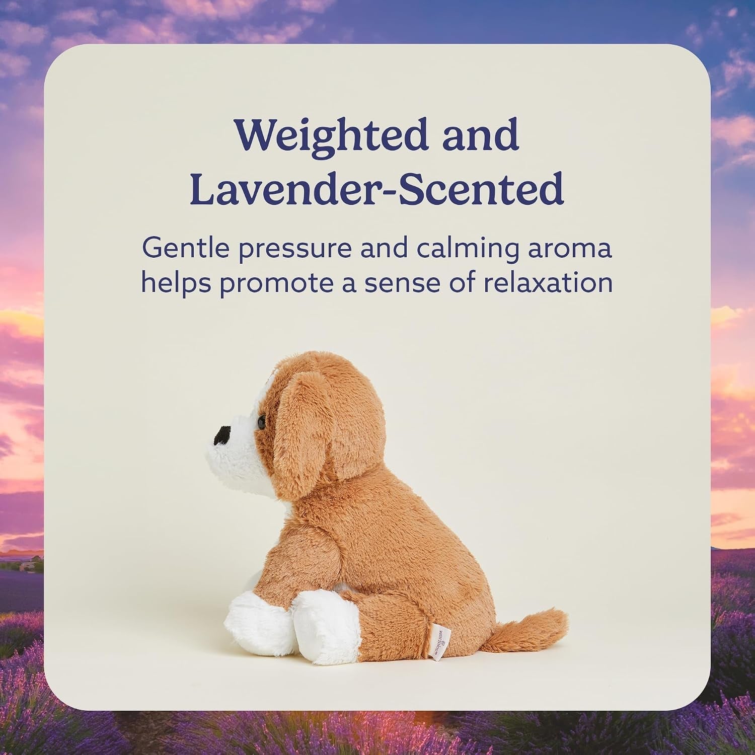 Microwavable & Weighted Stuffed Animals, Beagle - Heat Therapy Weighted Plush - Cooling Relief Plush Toys - Lavender Scented Comfort for Adults & Children (Boys, Girls, Babies & Toddlers)