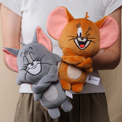 Anime Tom and Jerry Plush Toy Cartoon Movie Figures Cat Mouse Cute Plushies Stuffed Animal Doll Toys for Kids Gift Free Shipping