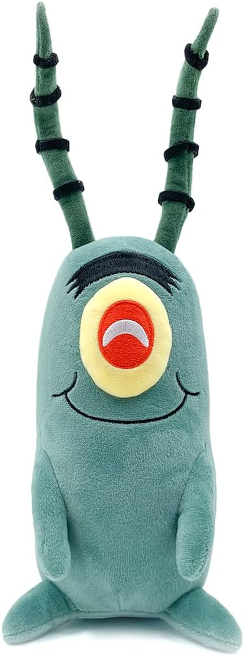 Plankton Sitting Plush 9" Inch, Spongebob Official Licensed Stuffed Plushie, Plankton the Chum Bucket from Spongebob Squarepants