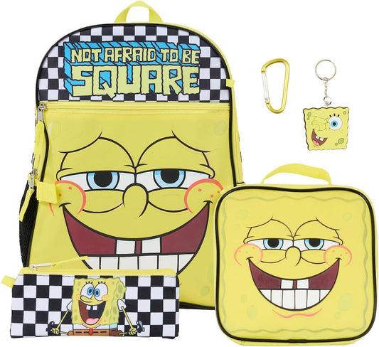 Spongebob Squarepants 5-Piece Backpack & Lunchbox Set