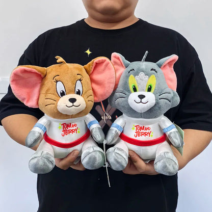 Anime Tom and Jerry Plush Toy Cartoon Movie Figures Cat Mouse Cute Plushies Stuffed Animal Doll Toys for Kids Gift Free Shipping