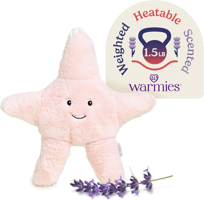 Microwavable & Weighted Stuffed Animals, Starfish - Heated Stuffed Animal Plushie for Warmth & Comfort - Cute Soft Plush Toys for Adults & Children (Boys, Girls, Babies & Toddlers)
