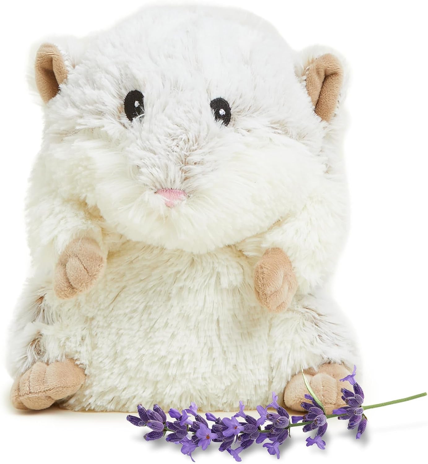 Microwavable & Weighted Stuffed Animals, Hamster - Heated Stuffed Animal Plushie for Warmth & Comfort - Cute Soft Plush Toys for Adults & Children (Boys, Girls, Babies & Toddlers)
