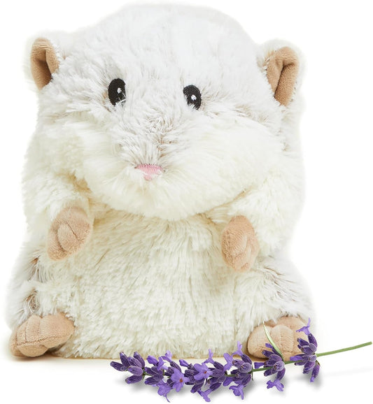 Microwavable & Weighted Stuffed Animals, Hamster - Heated Stuffed Animal Plushie for Warmth & Comfort - Cute Soft Plush Toys for Adults & Children (Boys, Girls, Babies & Toddlers)