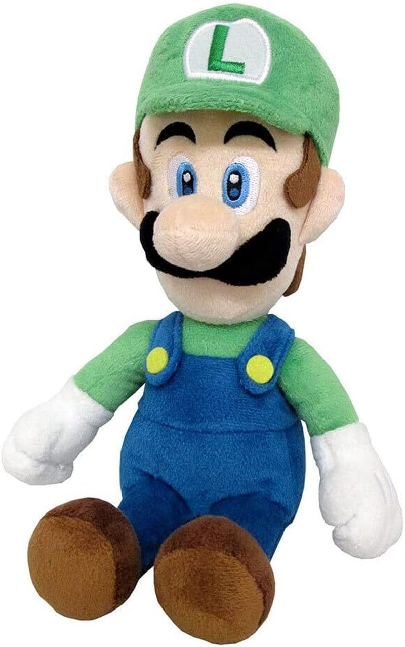 Super Mario All Star Collection 1415 Luigi Stuffed Plush, 10",Multi-Colored