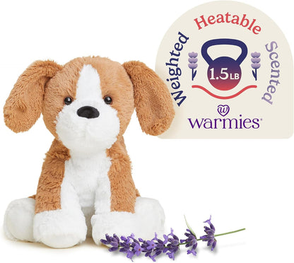 Microwavable & Weighted Stuffed Animals, Beagle - Heat Therapy Weighted Plush - Cooling Relief Plush Toys - Lavender Scented Comfort for Adults & Children (Boys, Girls, Babies & Toddlers)