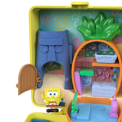 Micro Dolls and Playset, Spongebob Partnership Compact with Patrick Doll, 7 Accessories