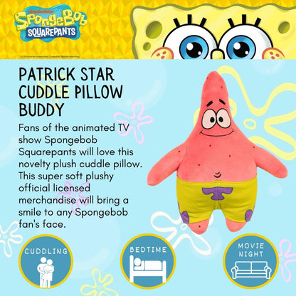 Spongebob Squarepants Patrick Star Bedding Super Soft Cozy Decorative Cuddle Pillow, (Officially Licensed Product) by  Collectibles