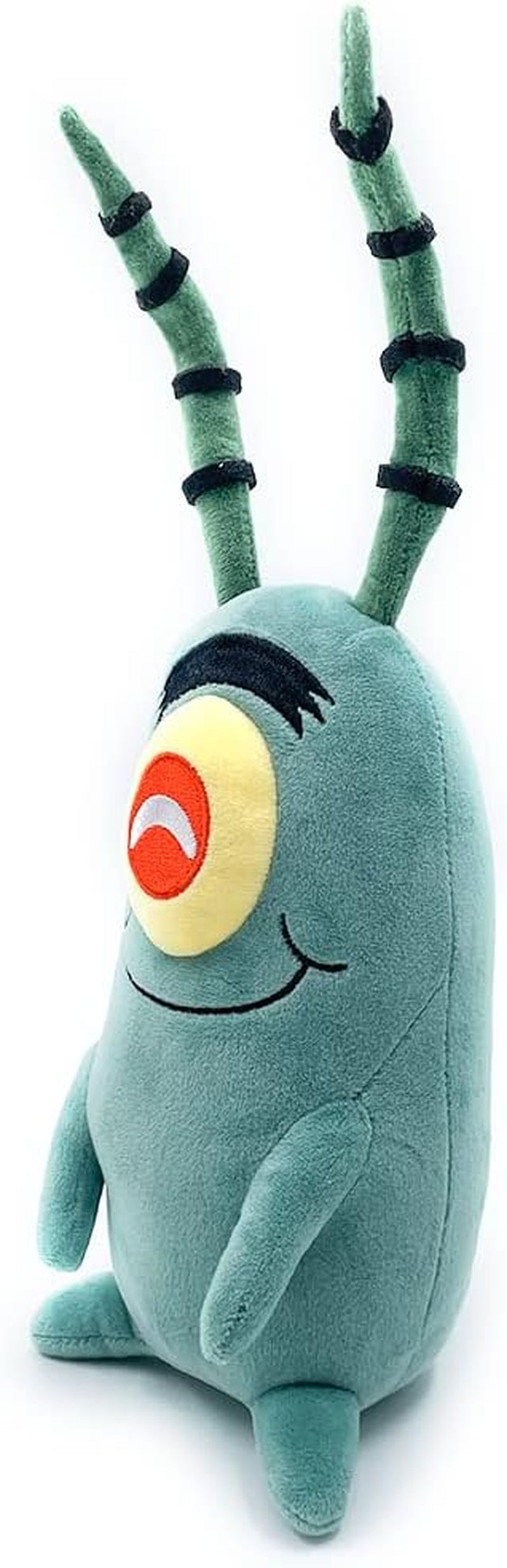 Plankton Sitting Plush 9" Inch, Spongebob Official Licensed Stuffed Plushie, Plankton the Chum Bucket from Spongebob Squarepants
