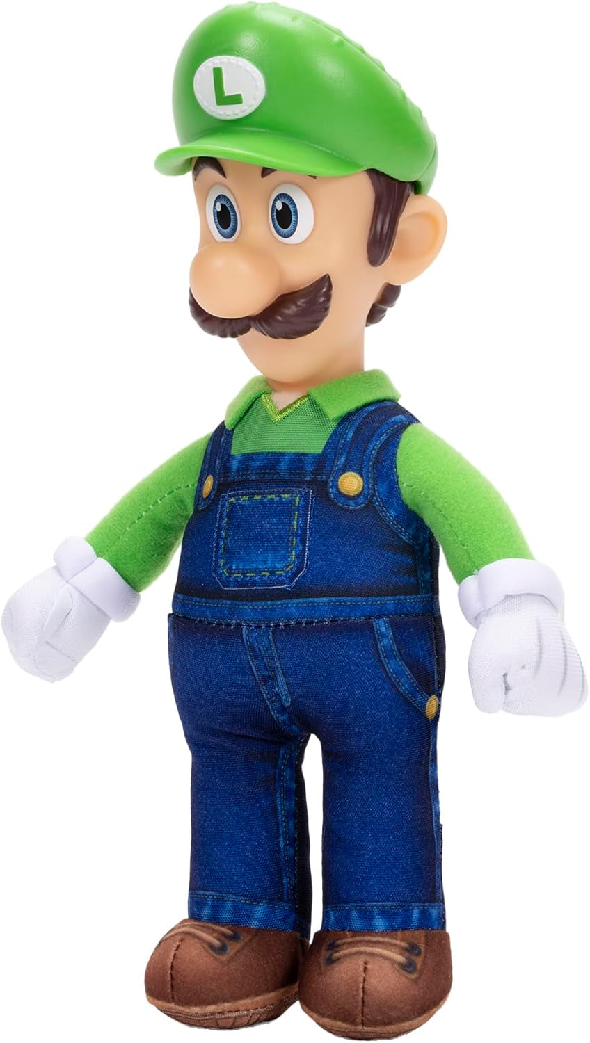 The Super Mario Galaxy Movie – 9" Plush 3-Pack Bundle Series 1 - Premium Detail Roto Head Plush, Includes Mario, Luigi, and Princess Peach Characters!