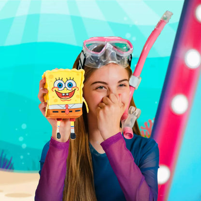 Spongebob Squarepants Miraball, 3-In-1 Surprise, Blind Box Toys for Kids - Collectable Characters - Metal Ball, Plush, Stickers, White Ribbon