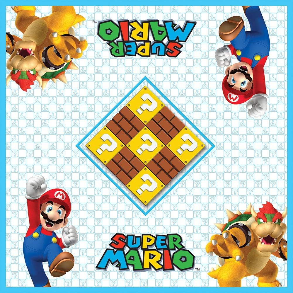 Super Mario Checkers & Tic-Tac-Toe Collector'S Game Set for 2 Players | Featuring Mario & Bowser | Collectible Checkers and Tictactoe Perfect for Mario Fans, Model Number: CM005-637-002001-06