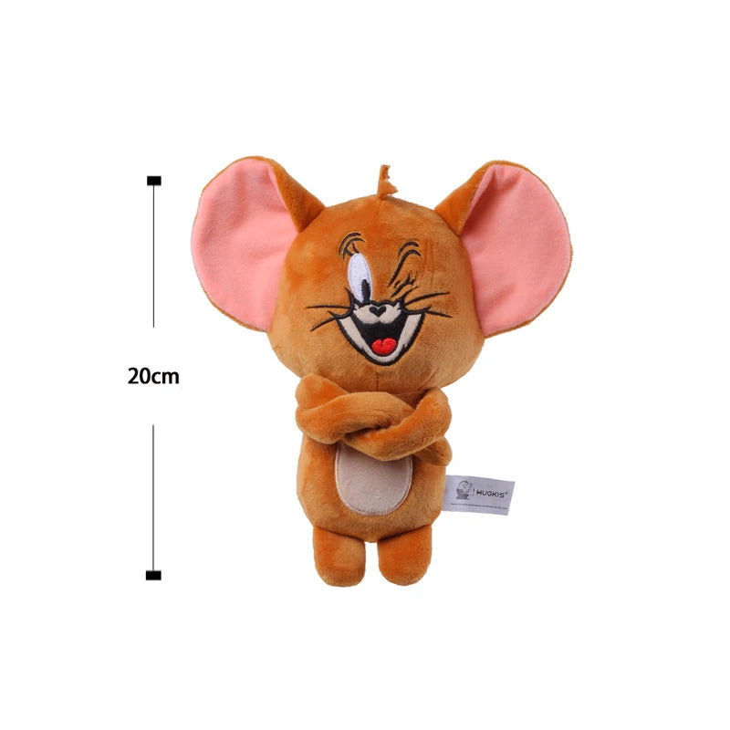 Anime Tom and Jerry Plush Toy Cartoon Movie Figures Cat Mouse Cute Plushies Stuffed Animal Doll Toys for Kids Gift Free Shipping