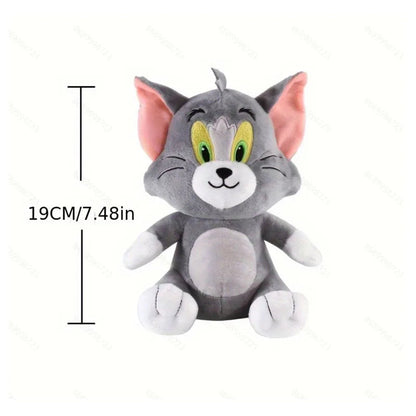 Anime Tom and Jerry Plush Toy Cartoon Movie Figures Cat Mouse Cute Plushies Stuffed Animal Doll Toys for Kids Gift Free Shipping