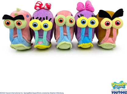 Gary the Snail Stickie in 6", Magnetic and Soft Spongebob Squarepants Collectible Gary the Snail Plush - Cute Spongebob Toys Collection