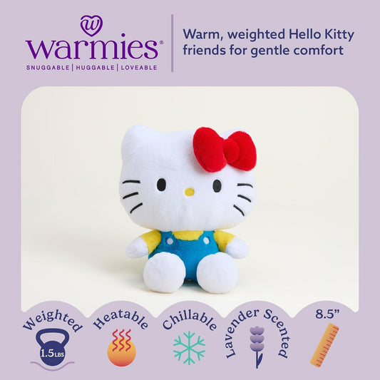 X Hello Kitty - Microwavable & Weighted Stuffed Animals, Hello Kitty - Heated Stuffed Animal Plushie for Warmth & Comfort - Scented Soft Plush Toys for Adults & Children (Boys & Girls)