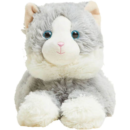 CPCAT4 Microwavable French Lavender Scented Plush Gray Cat
