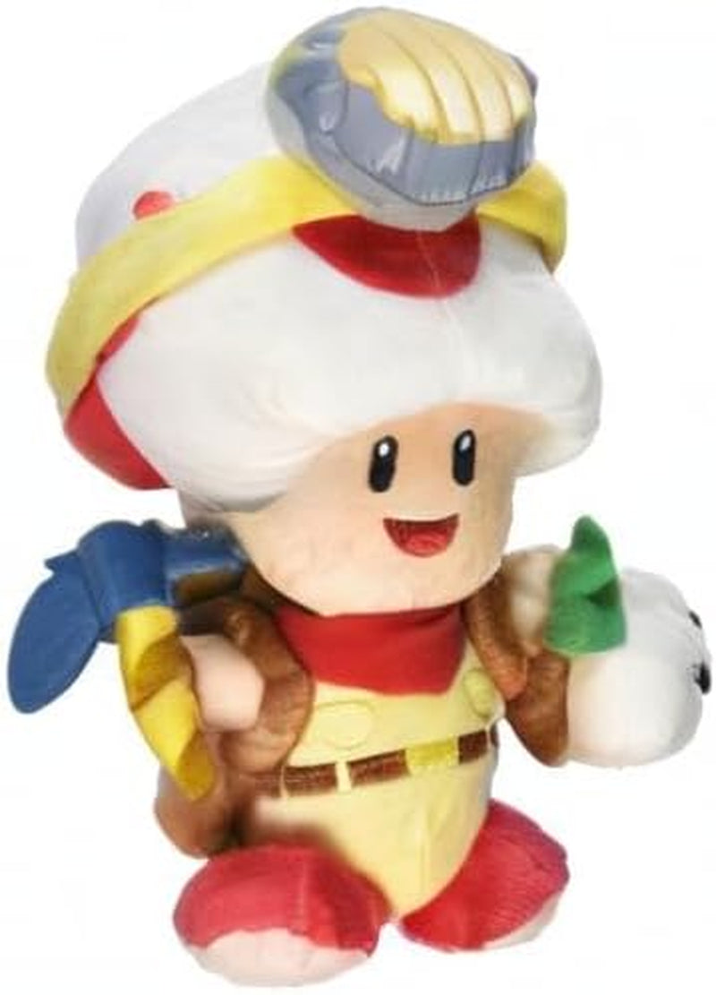 Super Mario Bros. Captain Toad Standing Pose Stuffed Plush, 9""", Multi-Colored (1409)