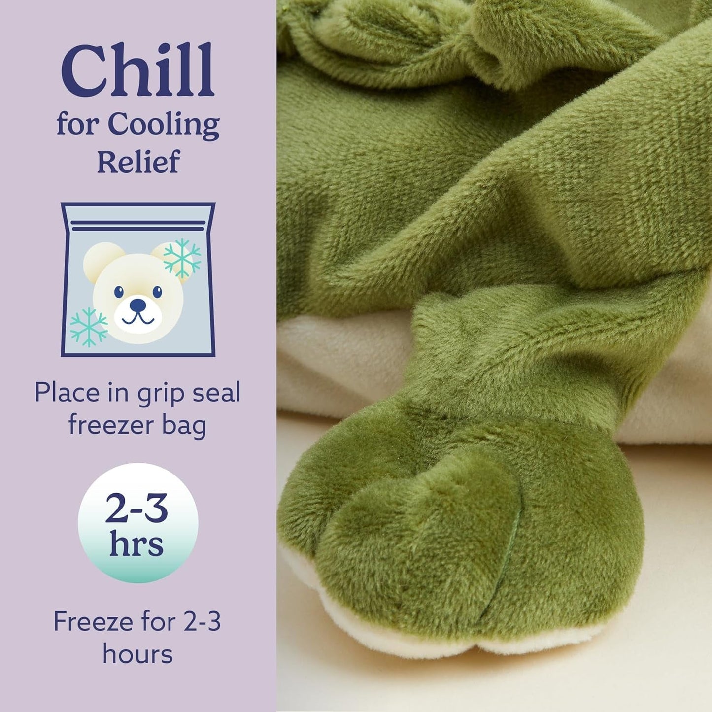 Microwavable & Weighted Stuffed Animals, Alligator - Soothing Microwave Heating Pad - Lavender Scented Plush Comfort - Cooling & Warming Stuffed Animal for Boys, Girls, Babies & Toddlers