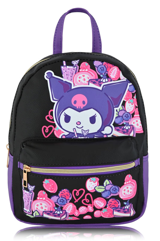 Fast Forward Sanrio  Tuxedo Sam Backpack for Women, Men, Unisex Cute PU Leather 10" Mini Backpack Purse  Bag & Accessories