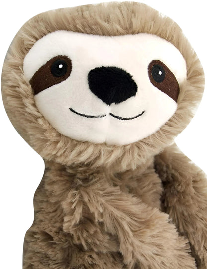 Hugs Duo 9" Sloth Stuffed Animal, Microwavable Heated Plushies and Weighted Soft Plush Toys