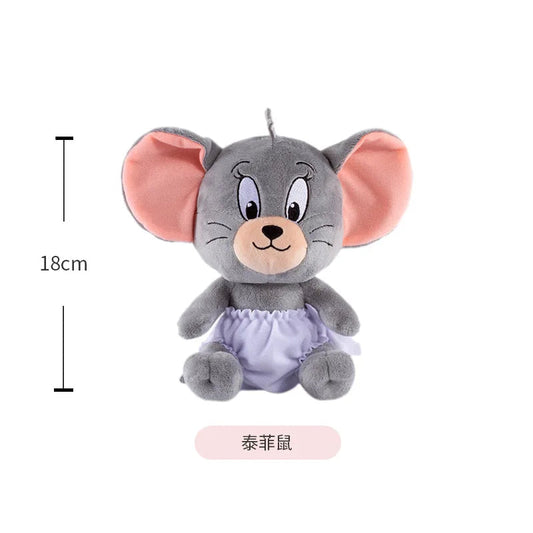 19Cm Upgrade Classic Tom and Jerry Plush Toys Cute Plush Animated Toys for Christmas Birthday Gifts Soothing Toys for Children