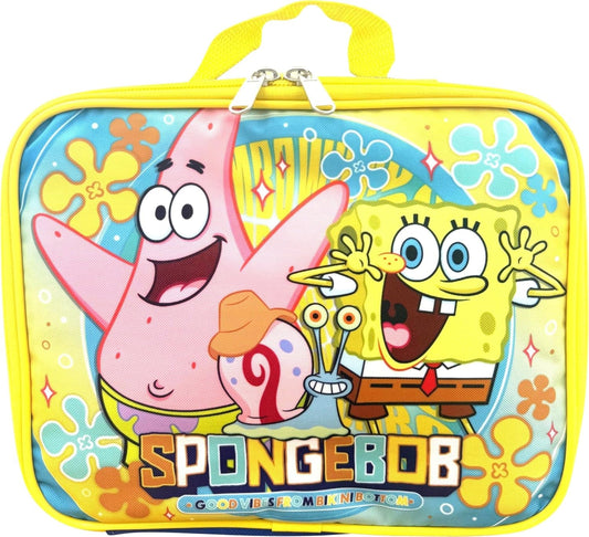 Spongebob Squarepants Lunch Bag with Patrick – Insulated Kids Lunch Tote – Durable & Easy-Clean – School or Travel