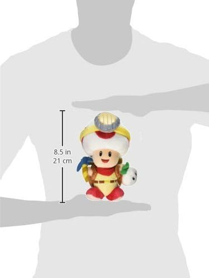 Super Mario Bros. Captain Toad Standing Pose Stuffed Plush, 9""", Multi-Colored (1409)