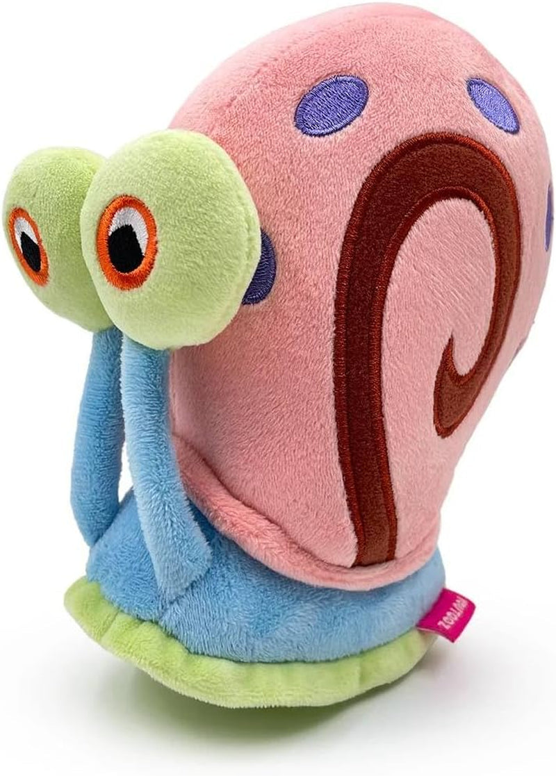 Gary the Snail Stickie in 6", Magnetic and Soft Spongebob Squarepants Collectible Gary the Snail Plush - Cute Spongebob Toys Collection