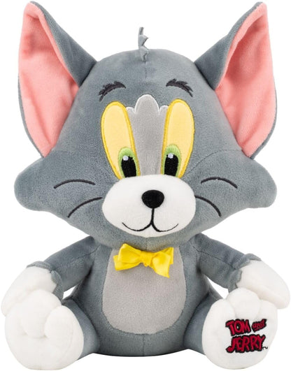 Warner Bros. Discovery Tom and Jerry, 8-Inch Tom Plush - Super-Soft and Huggable Plush Toy - Official Licensed Plush - for All Ages