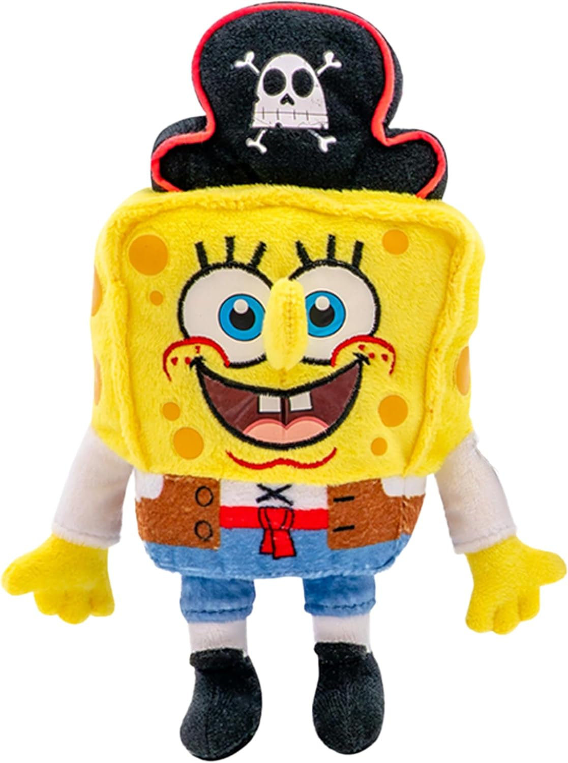 Movie: the Search for Squarepants - Bikini Bottom Glow Pals 6" Plush Toy Assortment, Glow-In-The-Dark Spongebob, Patrick, Squidward, Flying Dutchman Collectibles for Kids Ages 3+