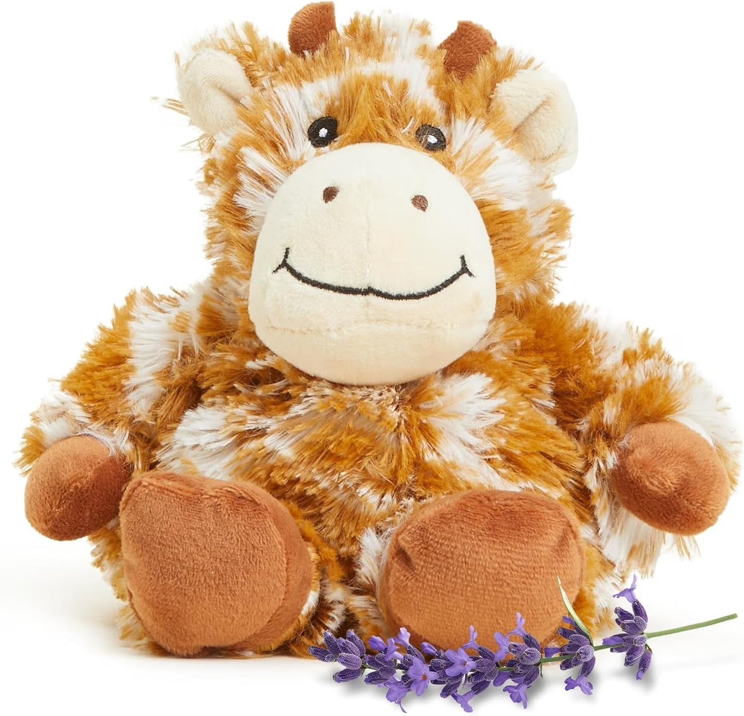 Junior 9” Giraffe Stuffed Animal, Microwavable Heated Plushies and Weighted Soft Plush Toys