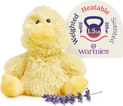 Microwavable & Weighted Stuffed Animals, Duck - Heated Stuffed Animal Plushie for Warmth & Comfort - Cute Soft Plush Toys for Adults & Children (Boys, Girls, Babies & Toddlers)