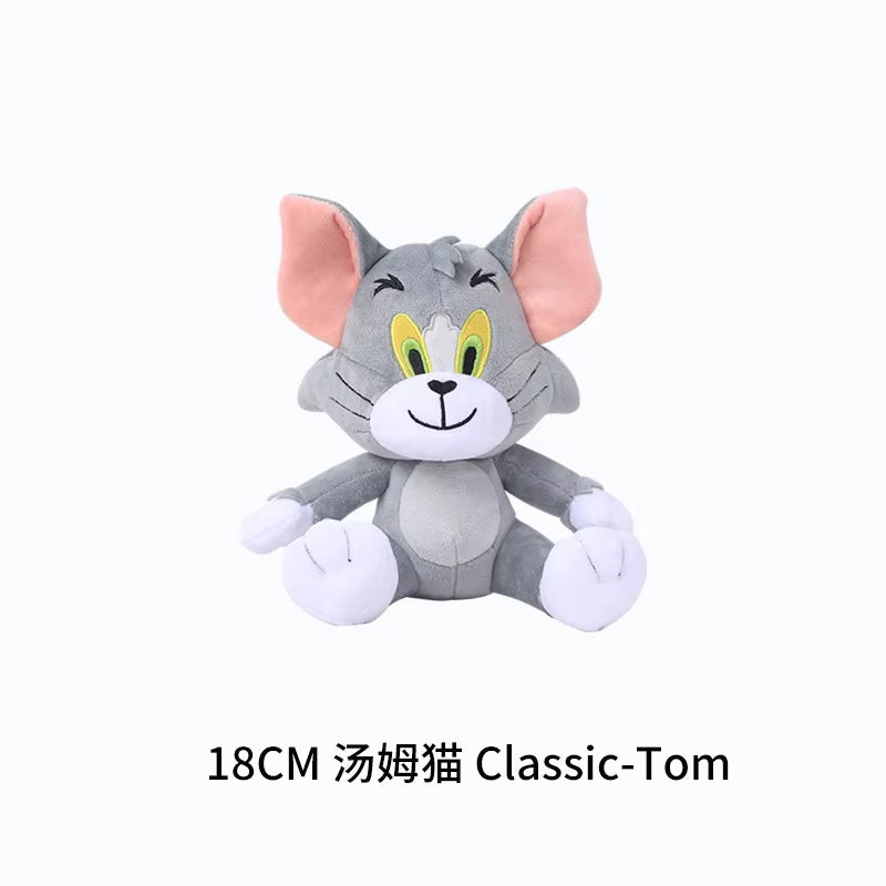 Anime Tom and Jerry Plush Toy Cartoon Movie Figures Cat Mouse Cute Plushies Stuffed Animal Doll Toys for Kids Gift Free Shipping