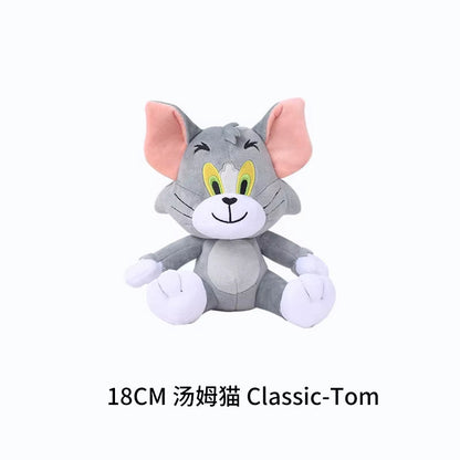 Anime Tom and Jerry Plush Toy Cartoon Movie Figures Cat Mouse Cute Plushies Stuffed Animal Doll Toys for Kids Gift Free Shipping