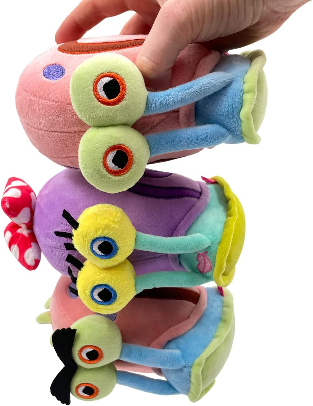 Gary the Snail Stickie in 6", Magnetic and Soft Spongebob Squarepants Collectible Gary the Snail Plush - Cute Spongebob Toys Collection